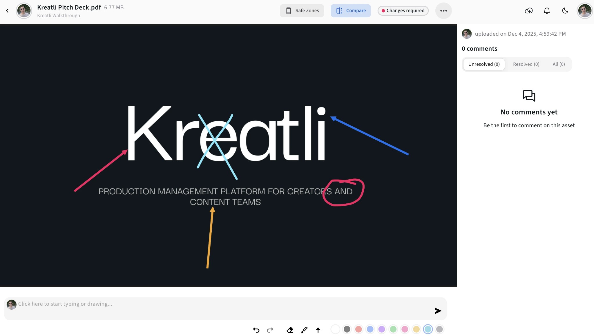 Adding annotations on PDF in Kreatli